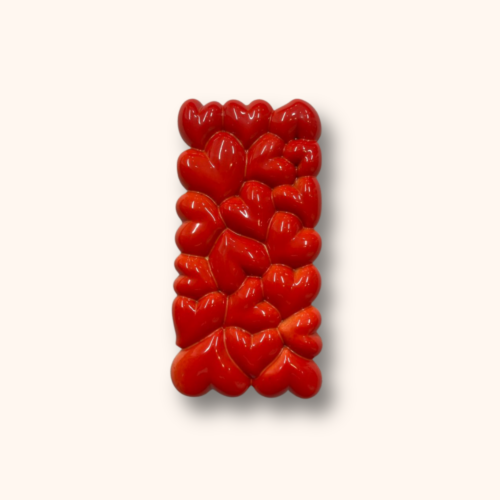 Kinuski-Paahdettu Valkosuklaa Sydänlevy